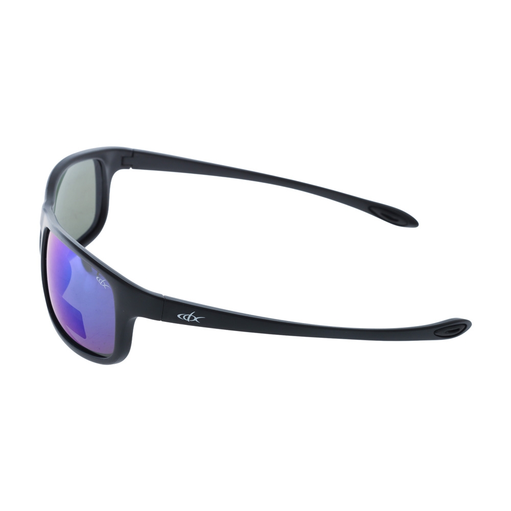 CDX Big Noggin Polarised Sunglasses Black Frame with Blue Revo Lens
