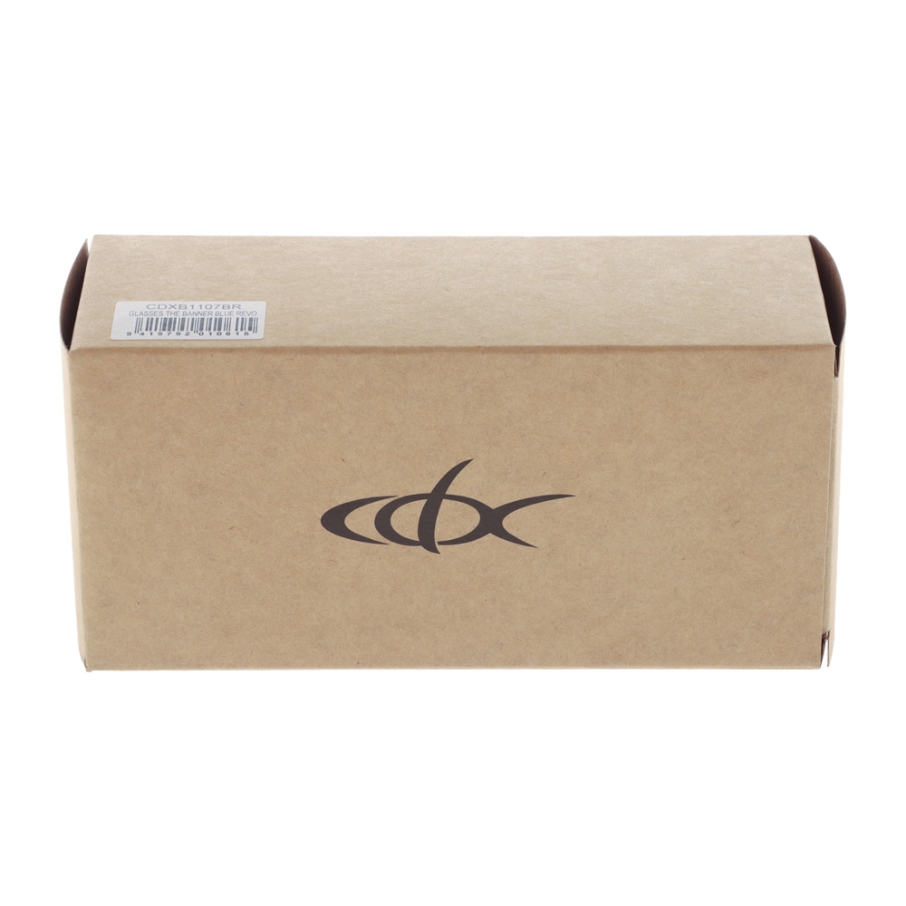 CDX The Banner Polarised Sunglasses Black Frame with Blue Revo Lens