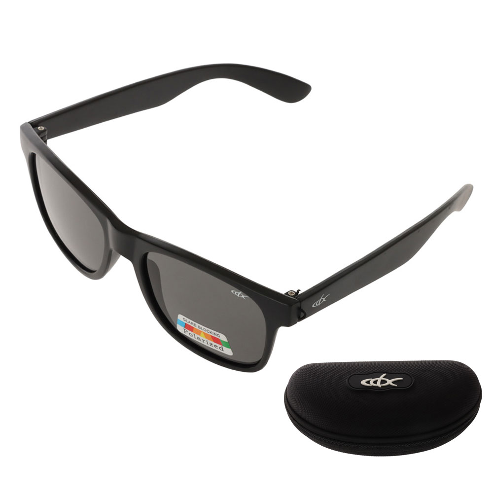 CDX The Banner Polarised Sunglasses Black Frame with Smoke Lens