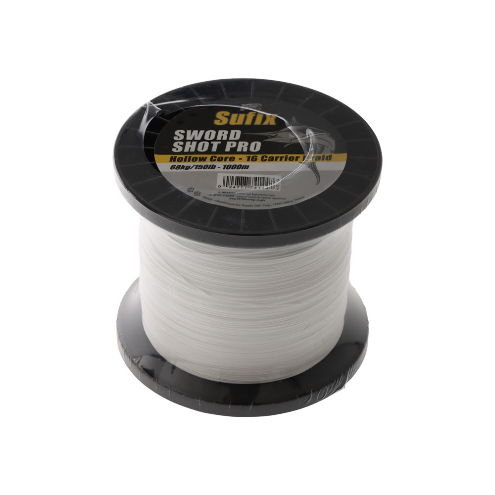 Sufix Hollow Core 16 Carrier Braid White 1000m 150lb