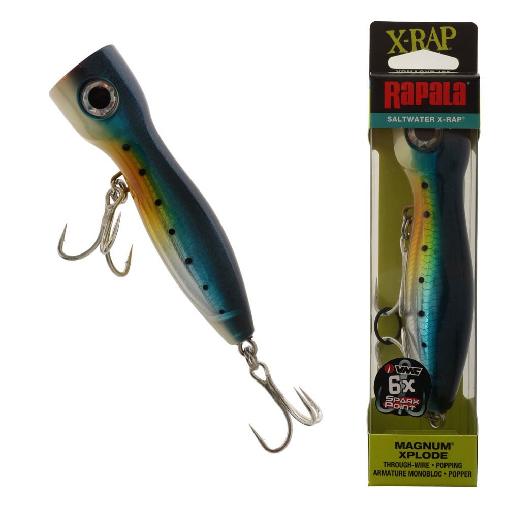 Rapala X-Rap Magnum Xplode Popper Lure 130mm 62g Blue Sardine