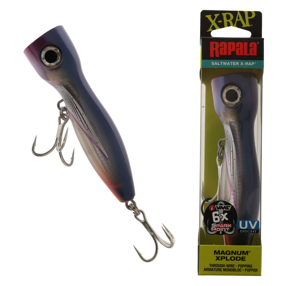 Rapala X-Rap Magnum Xplode Popper Lure 130mm 62g Flying Fish UV