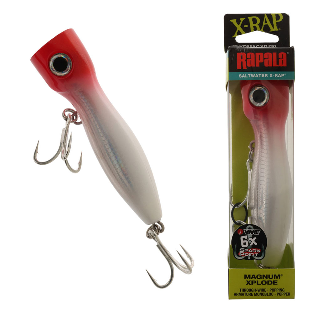 Rapala X-Rap Magnum Xplode Popper Lure 130mm 62g Red Head