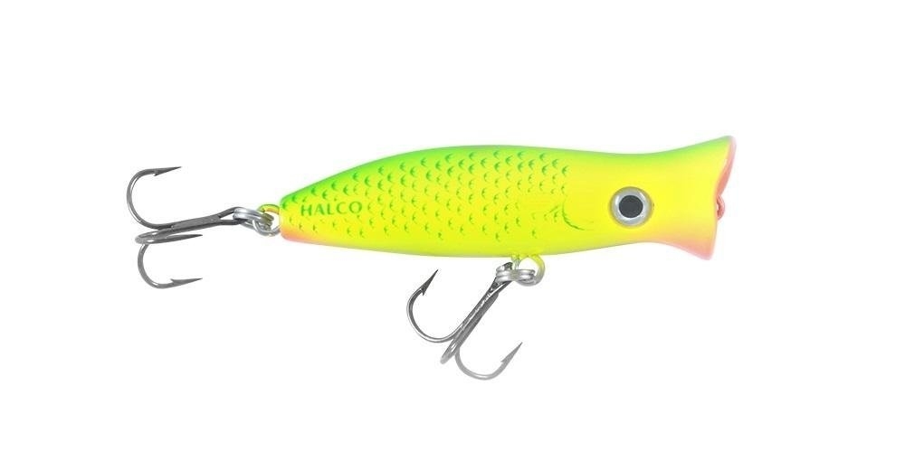 Halco Roosta Popper 60mm Green Fluoro