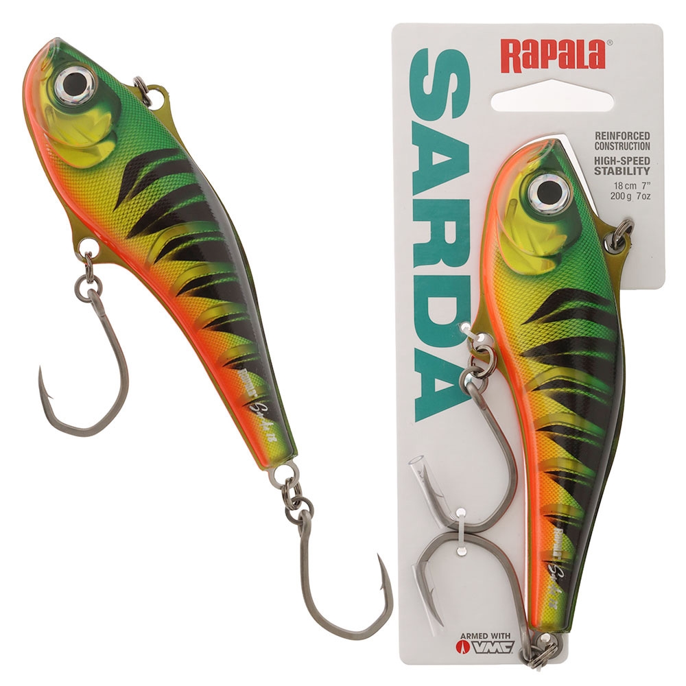 Rapala Sarda High Speed Trolling Lure 18cm 200g Firetiger