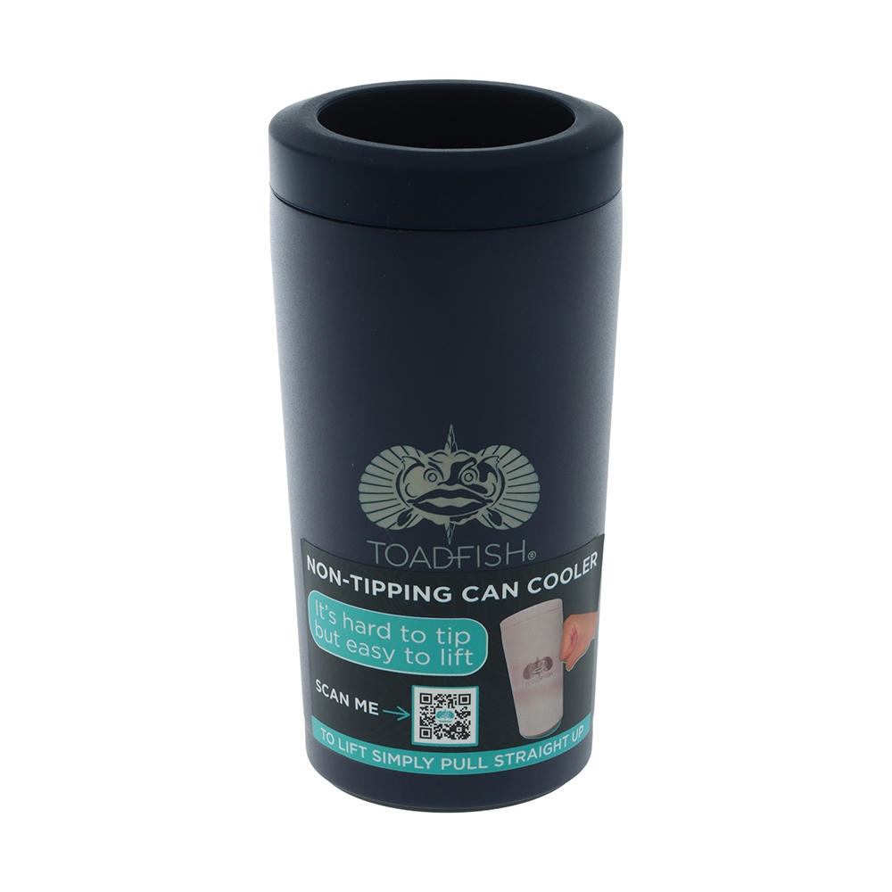 Toadfish Universal 2.0 Non-Tipping Can Coozie / Stubby Holder 12oz Navy