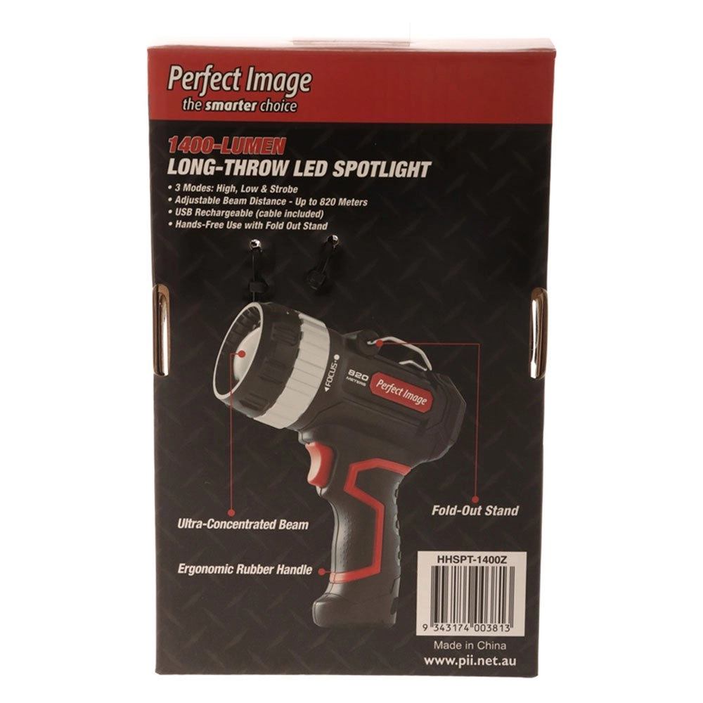 Perfect Image Rechargeable Long-range LED Spotlight 1400lm Perfect Image Rechargeable Long-range LED Spotlight 1400lm