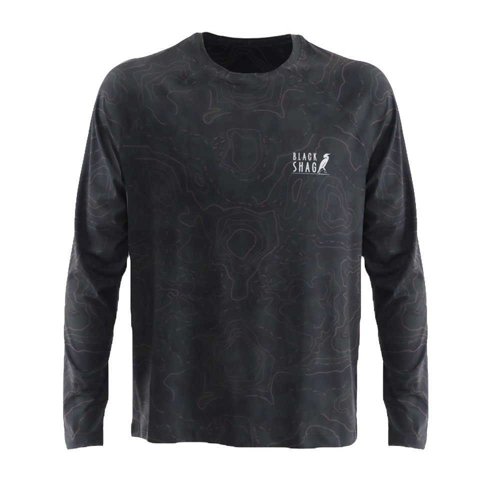 Black Shag UPF50+ Long Sleeve Fishing Shirt