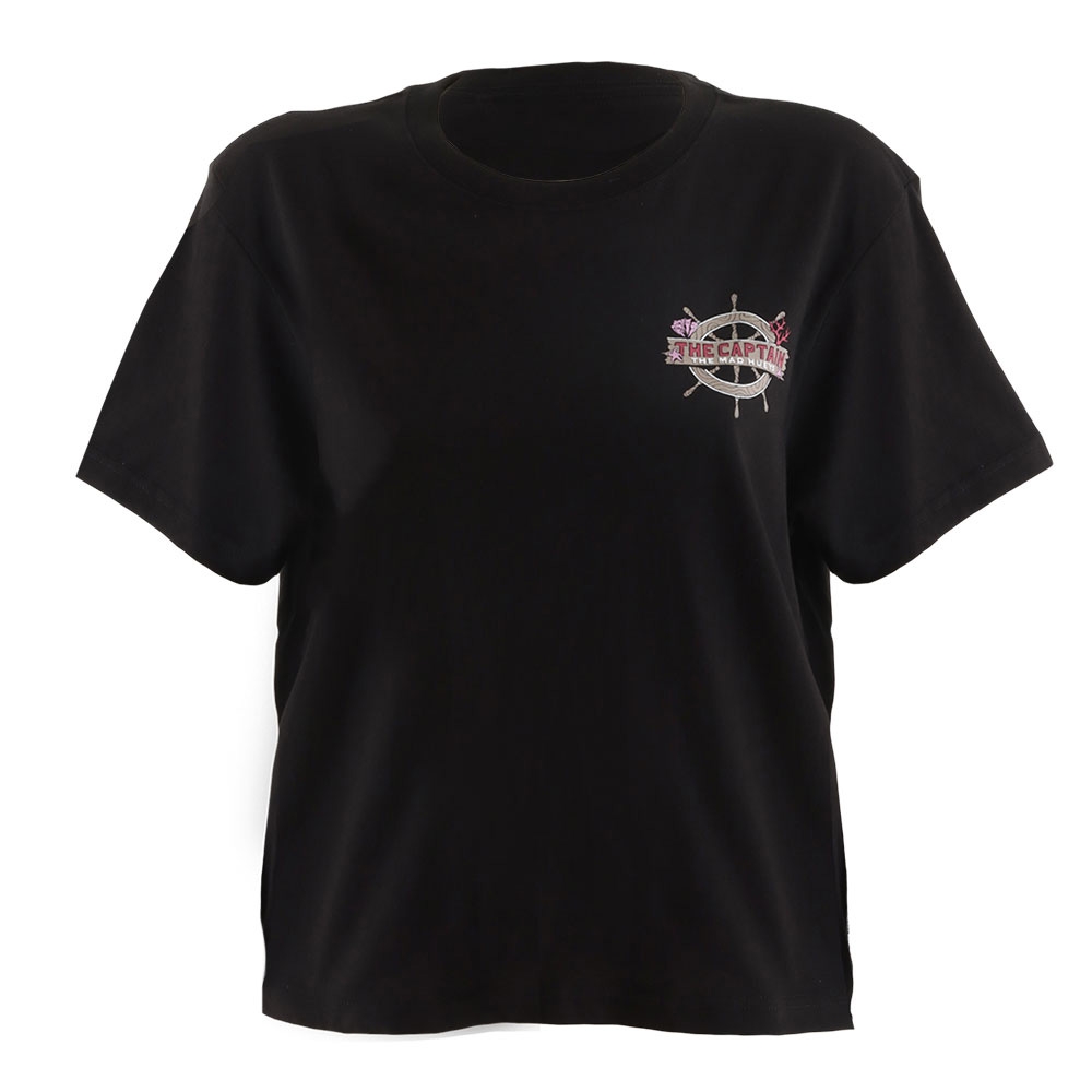 The Mad Hueys Sea Captain Short Sleeve Womens T-Shirt Black
