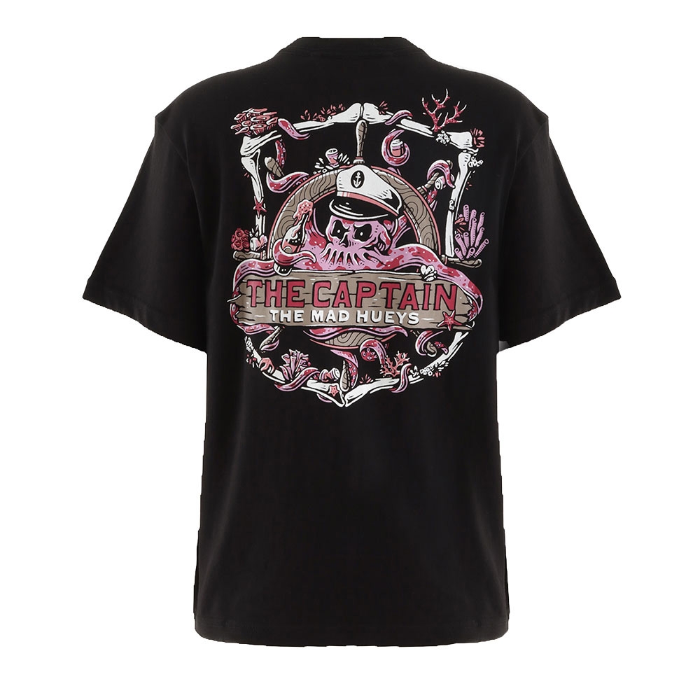 The Mad Hueys Sea Captain Short Sleeve Womens T-Shirt Black