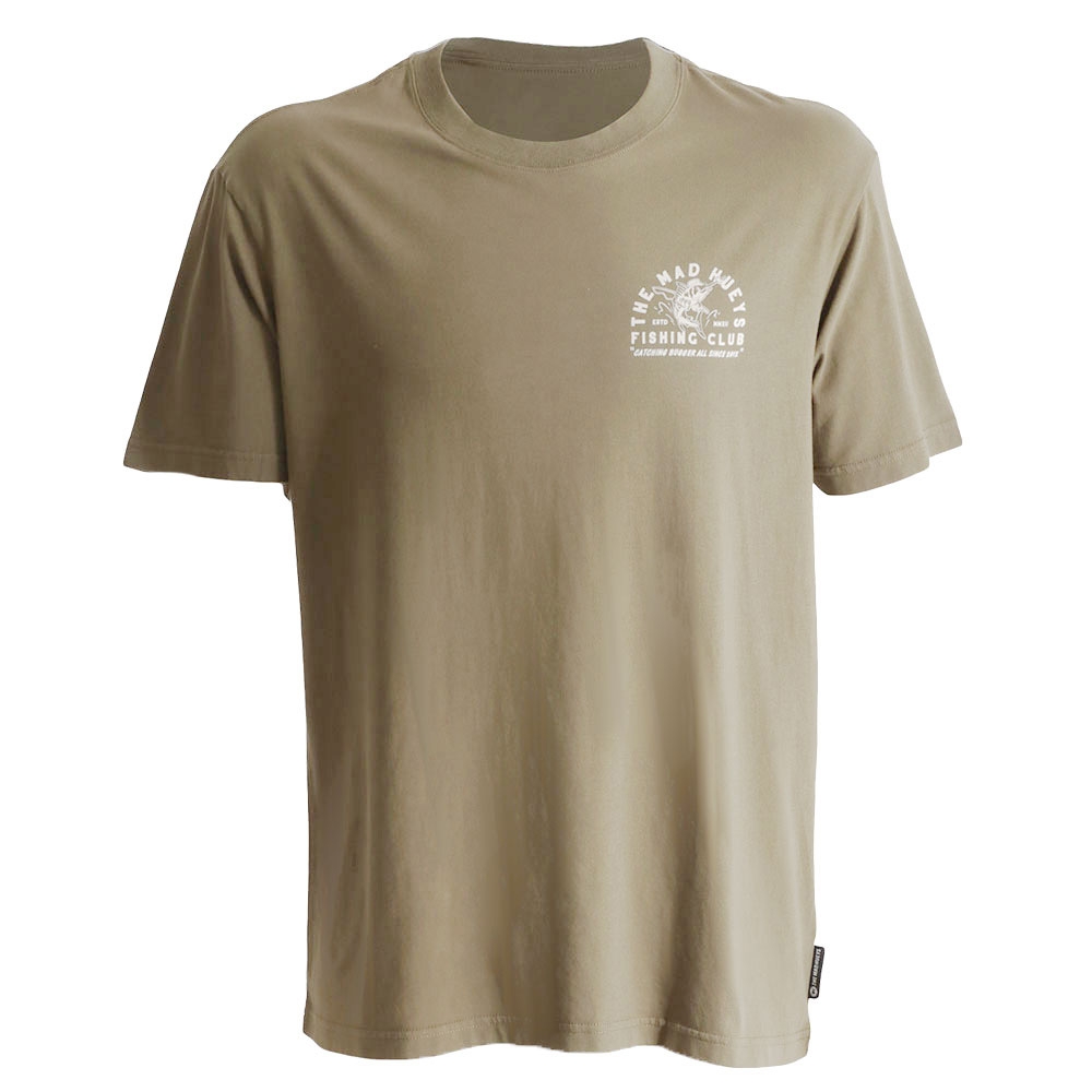 The Mad Hueys Fishing Club Mens T-Shirt Olive