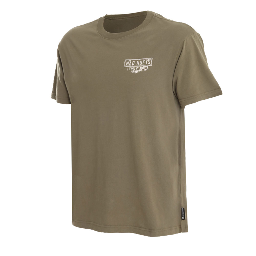 The Mad Hueys I Like It Dirty Mens T-Shirt Olive
