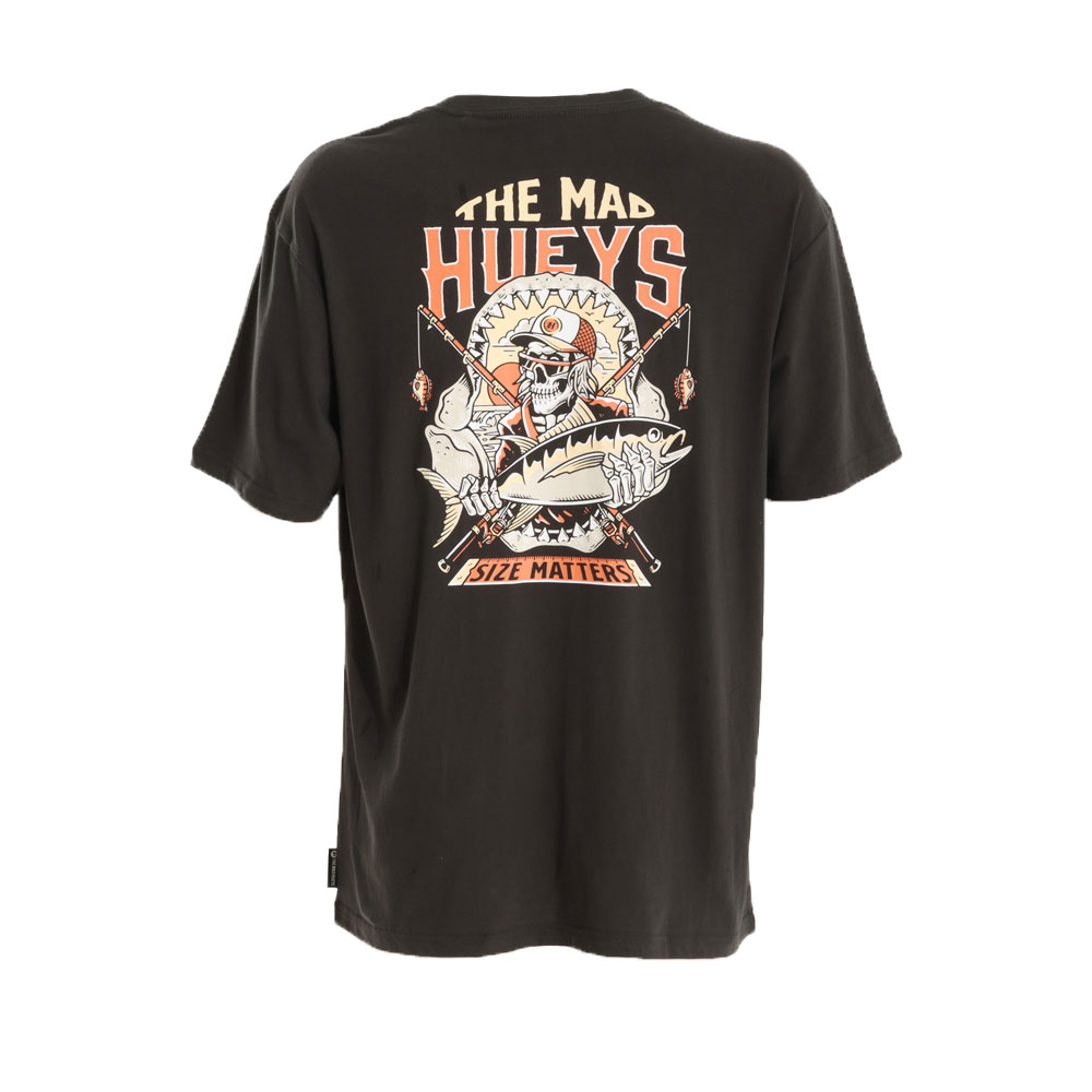 The Mad Hueys Size Matters Mens T-Shirt Vintage Black