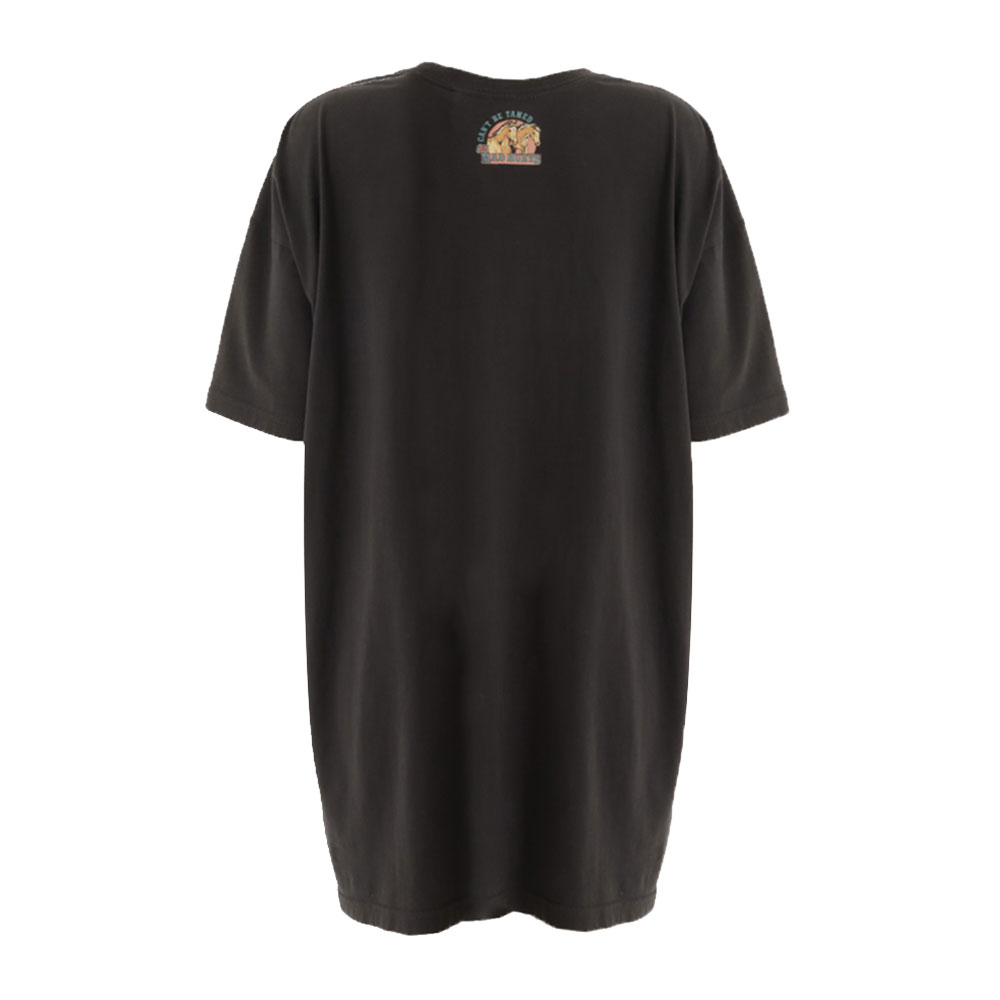 The Mad Hueys Cant Be Tamed Womens T-Shirt Dress Vintage Black