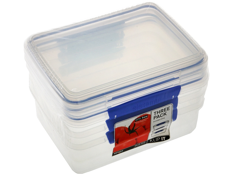Sistema KLIP IT 3-Pack Sealed Container 2L