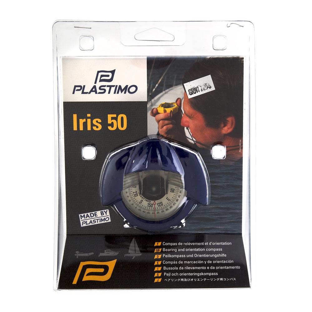Plastimo Iris 50 Hand Bearing Compass Blue