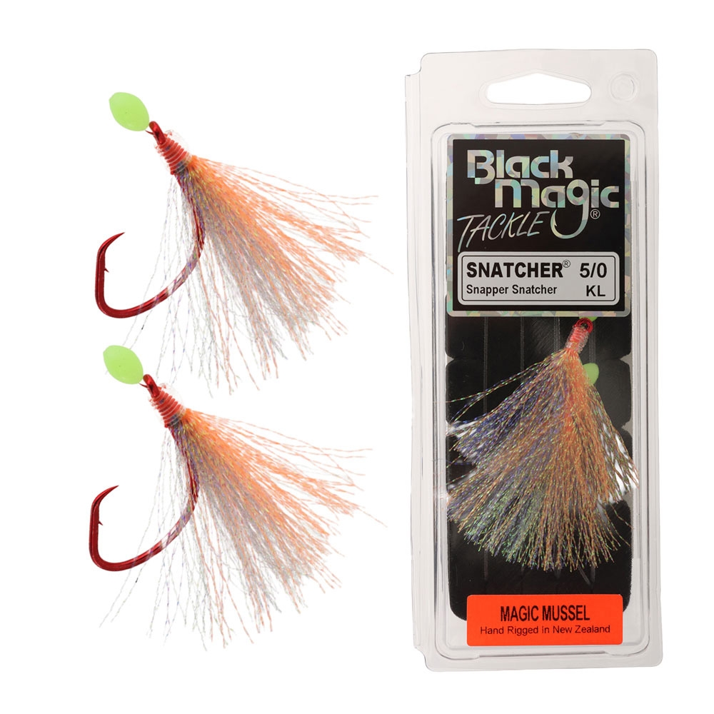 Black Magic Snapper Snatcher Flasher Rig 5/0 Magic Mussel