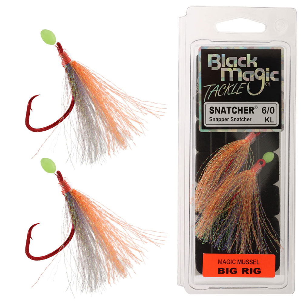 Black Magic Snapper Snatcher Flasher Rig 6/0 Magic Mussel