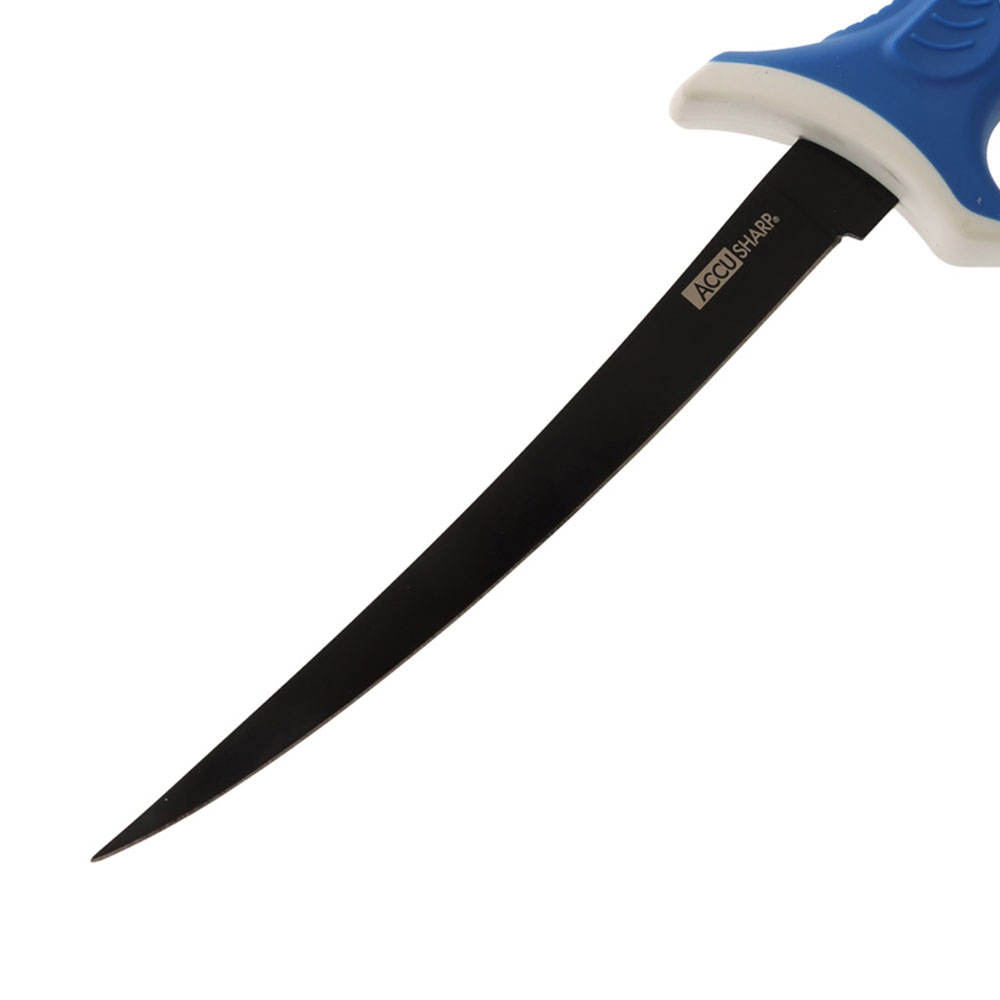 AccuSharp Fillet Knife with 2-Step Carbide-Ceramic Sharpener 6.5in