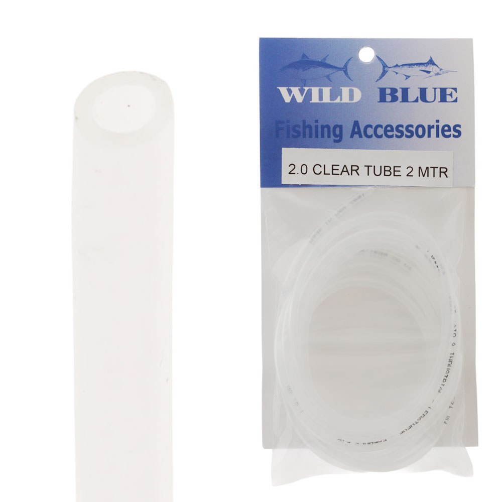 Wild Blue Tackle Clear Tubing 2mm x 2m