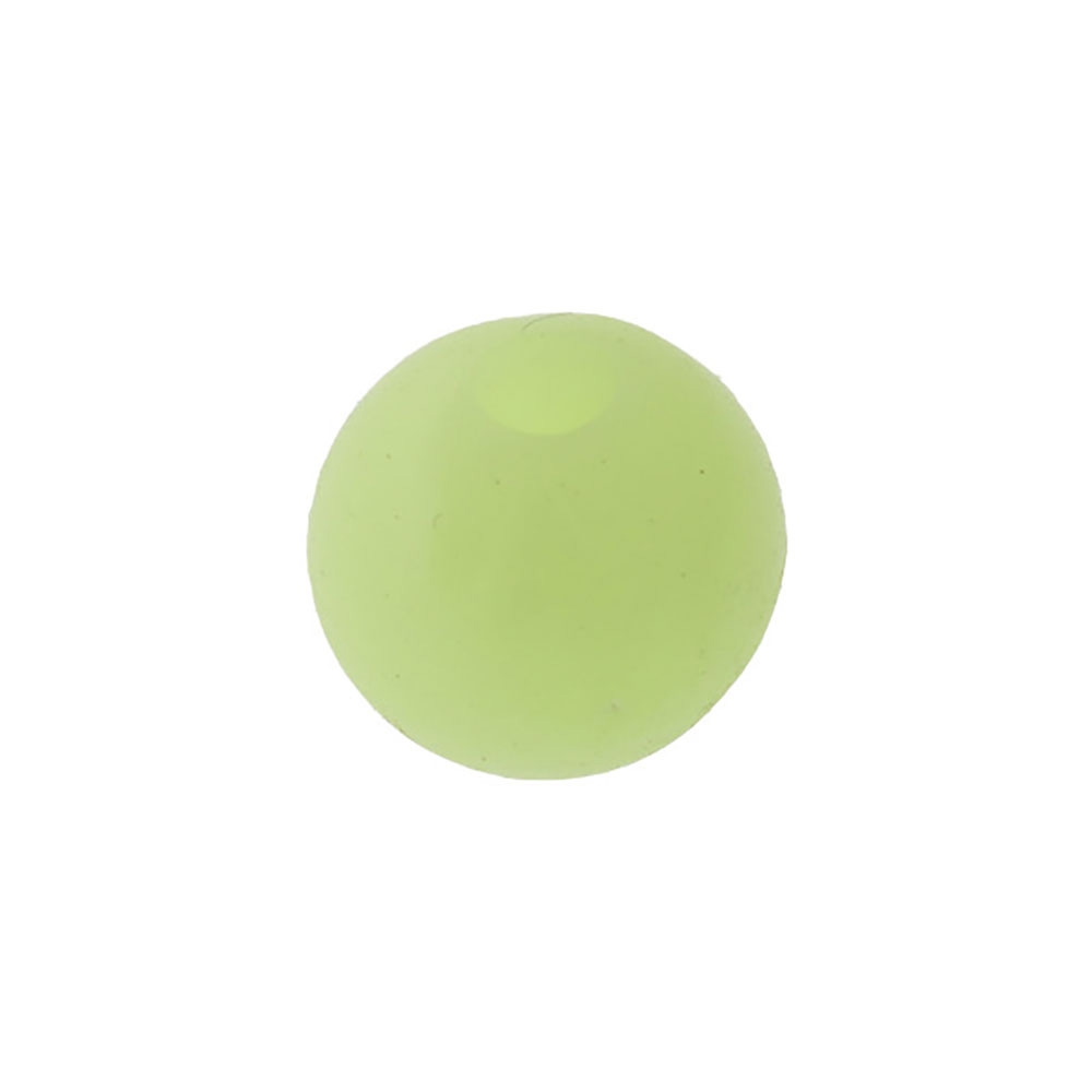 Wild Blue Tackle Soft Round Lumo Beads Green 10mm Qty 40
