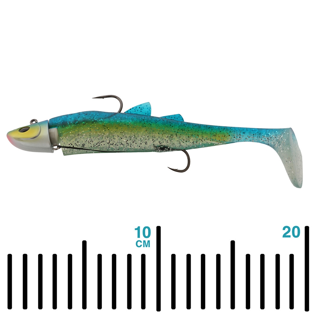 Glowbite Neon Killer Flashing Soft Bait Blue 56g