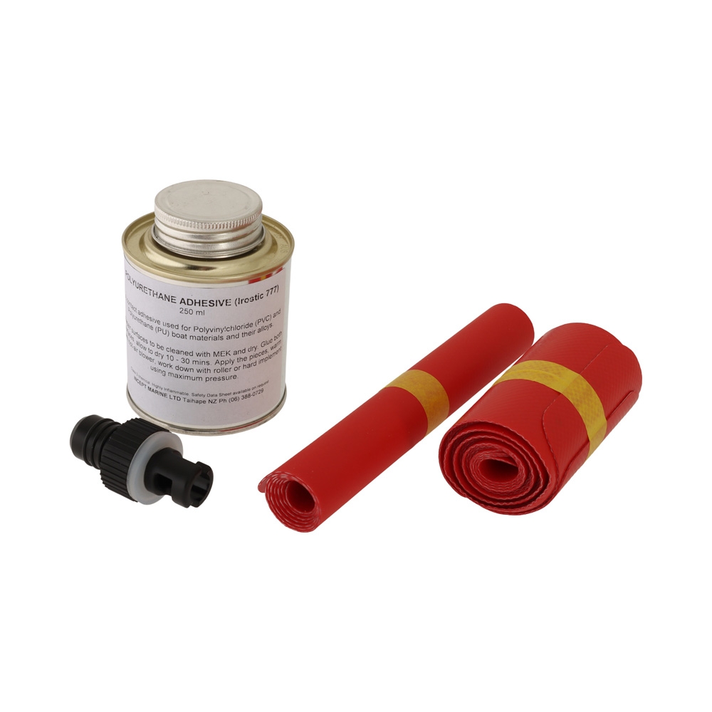 Incept 9 Piece Inflatable Repair Kit Red - Standard