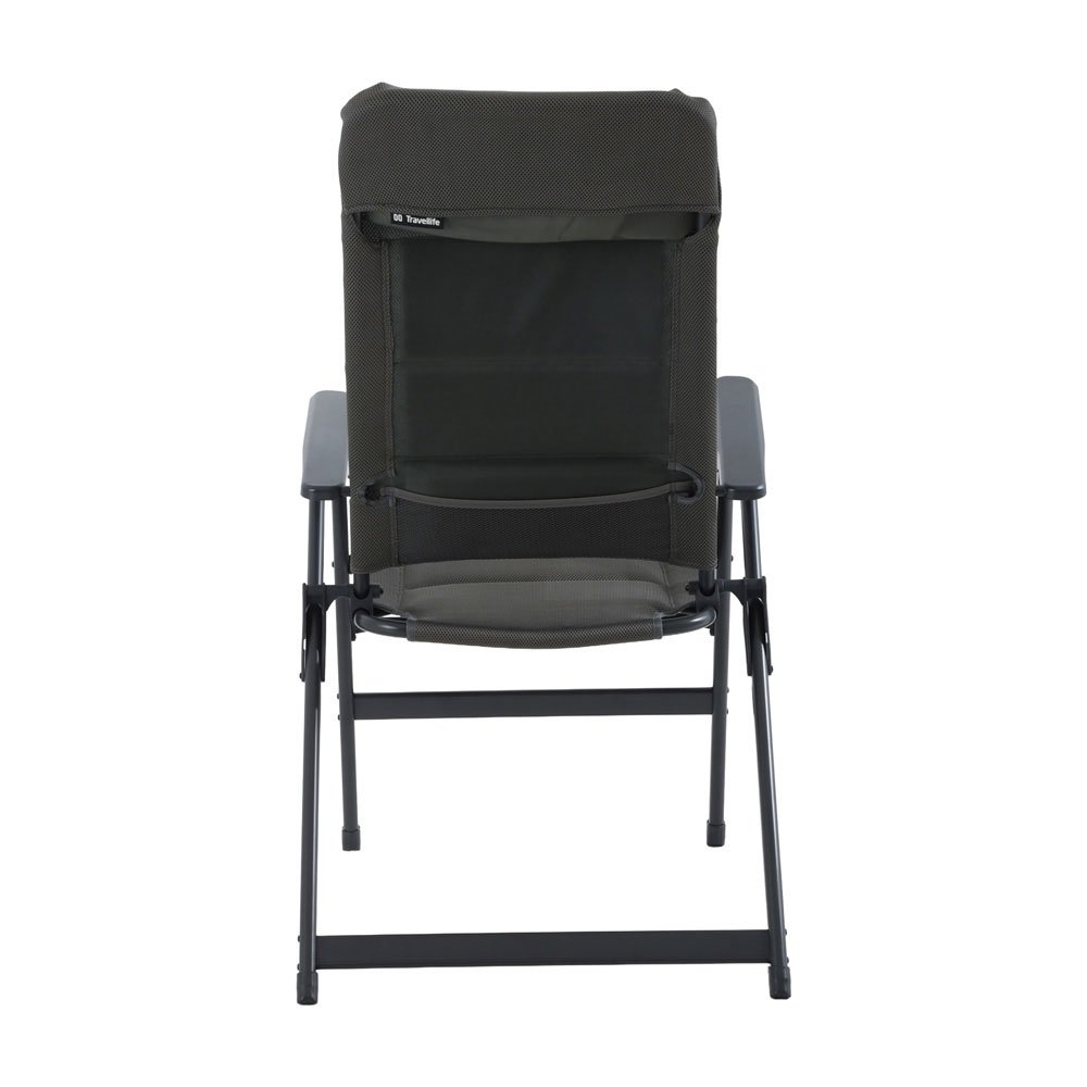 Travellife Barletta Recliner Comfort Camping Chair XL Dark Grey