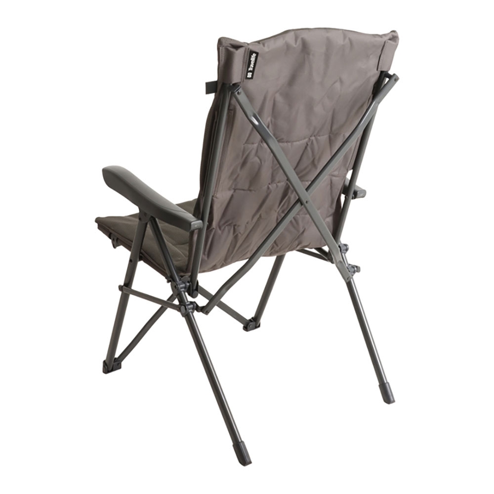 Travellife Barletta Stoel Cross Camping Chair Dark Grey