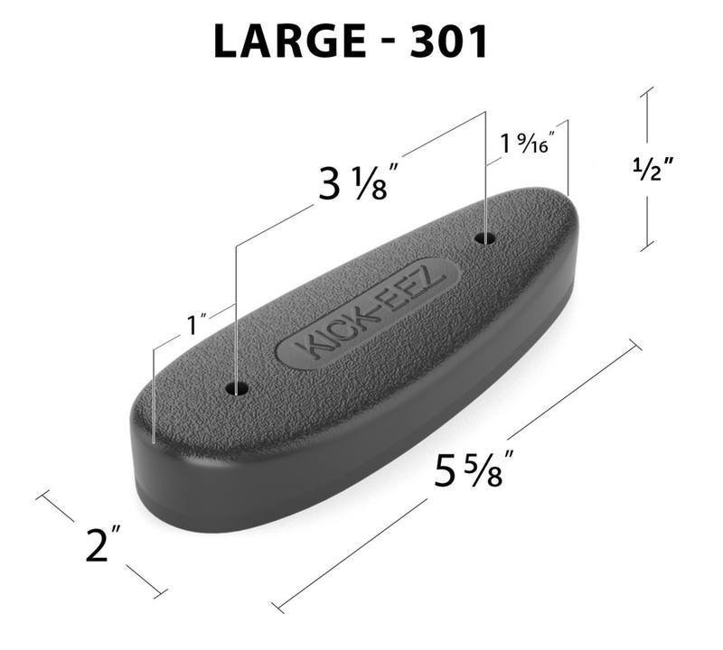 KICK-EEZ All Purpose Rifle and Shotgun Recoil Pad Brown