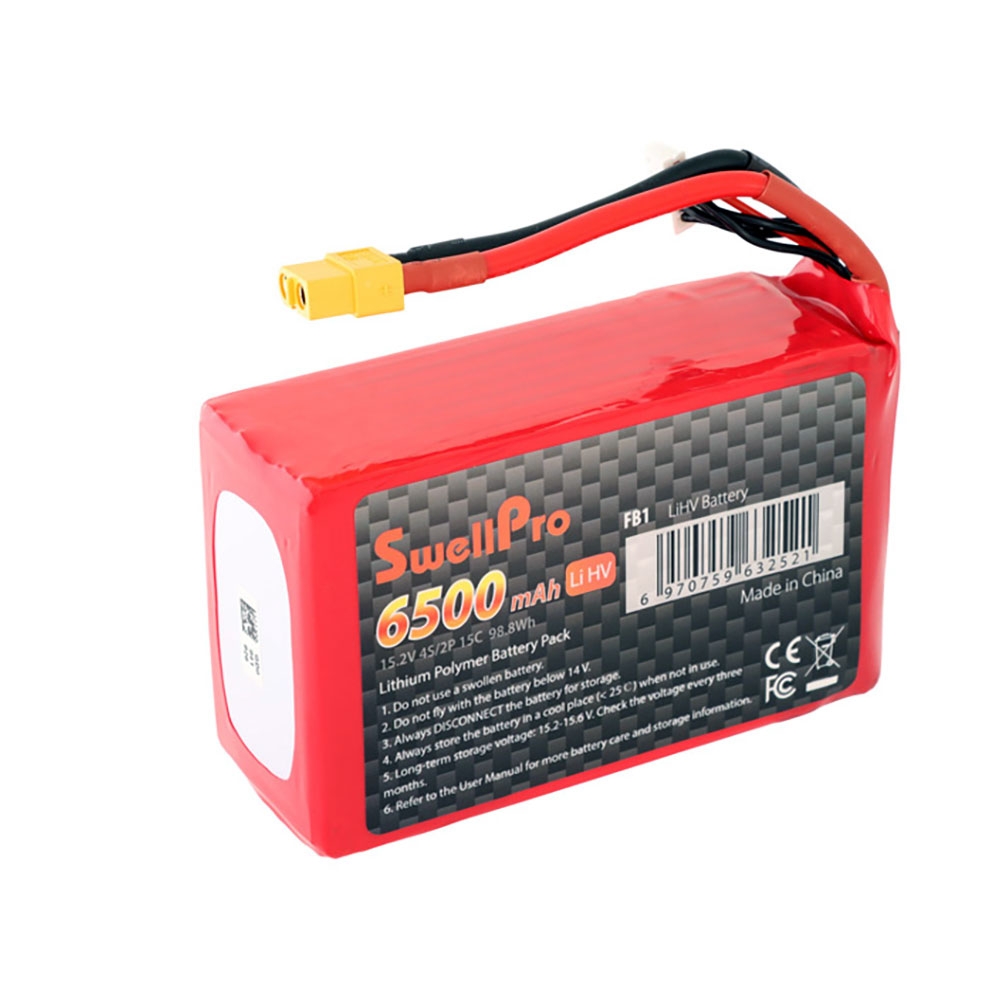 SwellPro Fisherman FD1 Lipo Drone Battery 6500mAh XT60 Fitting