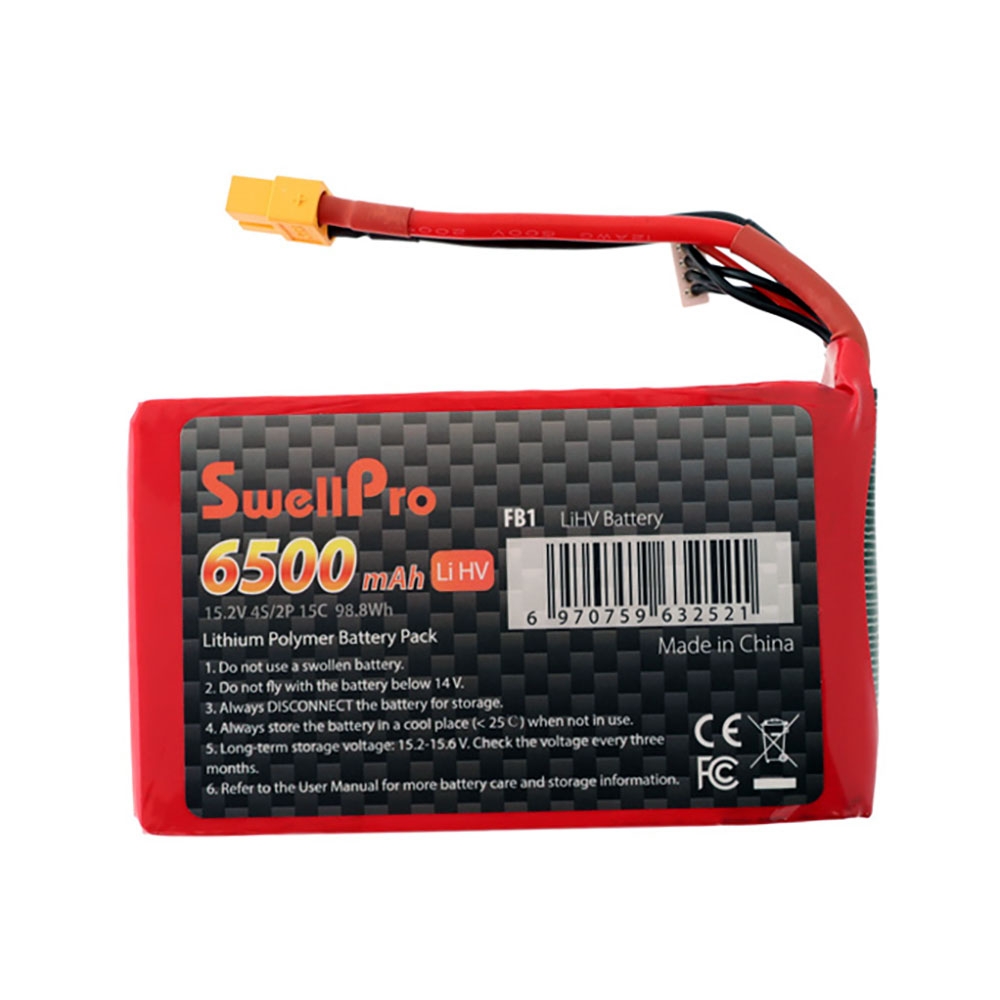 SwellPro Fisherman FD1 Lipo Drone Battery 6500mAh XT60 Fitting