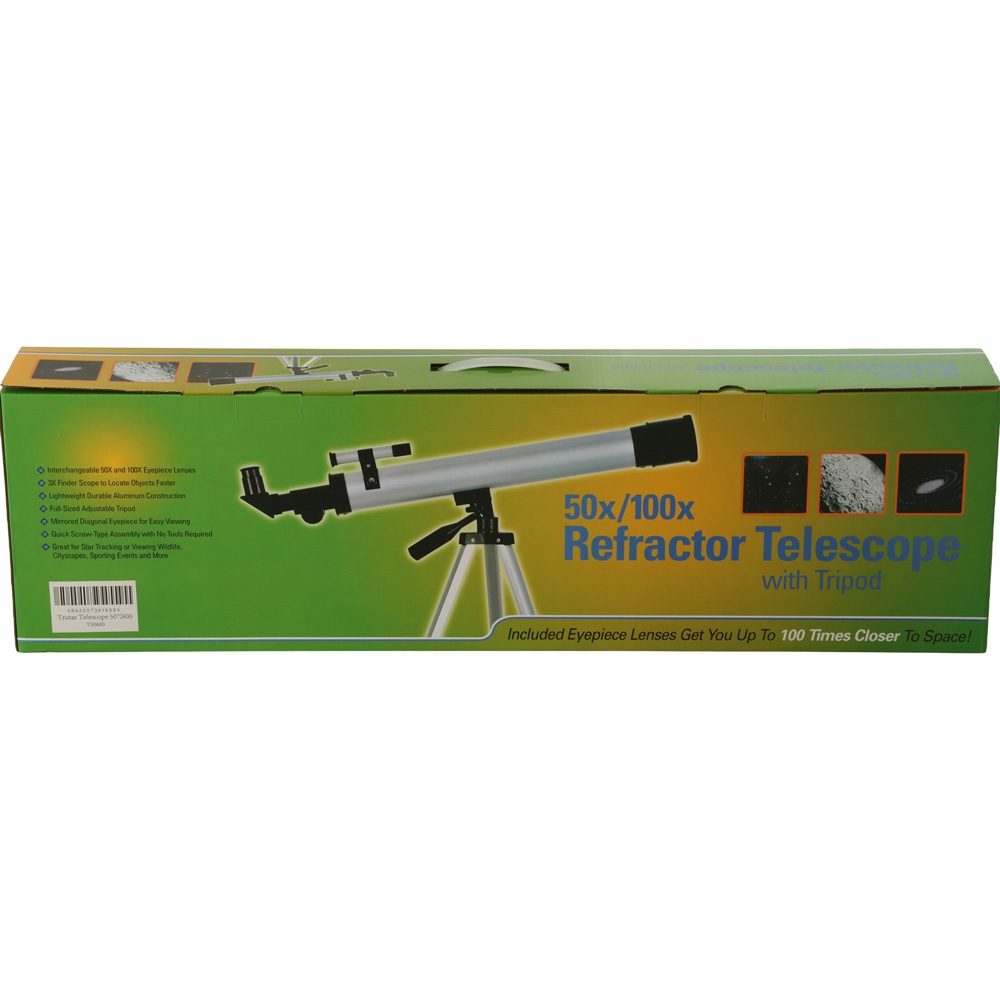 Tristar Refractor Telescope with Tripod 100x