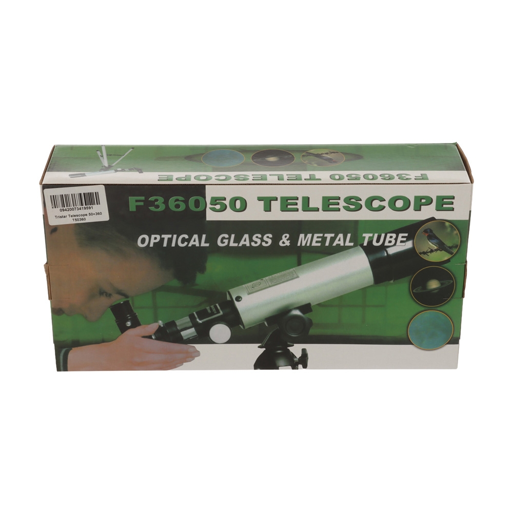 Tristar Beginner Refractor Telescope with Tripod 90x