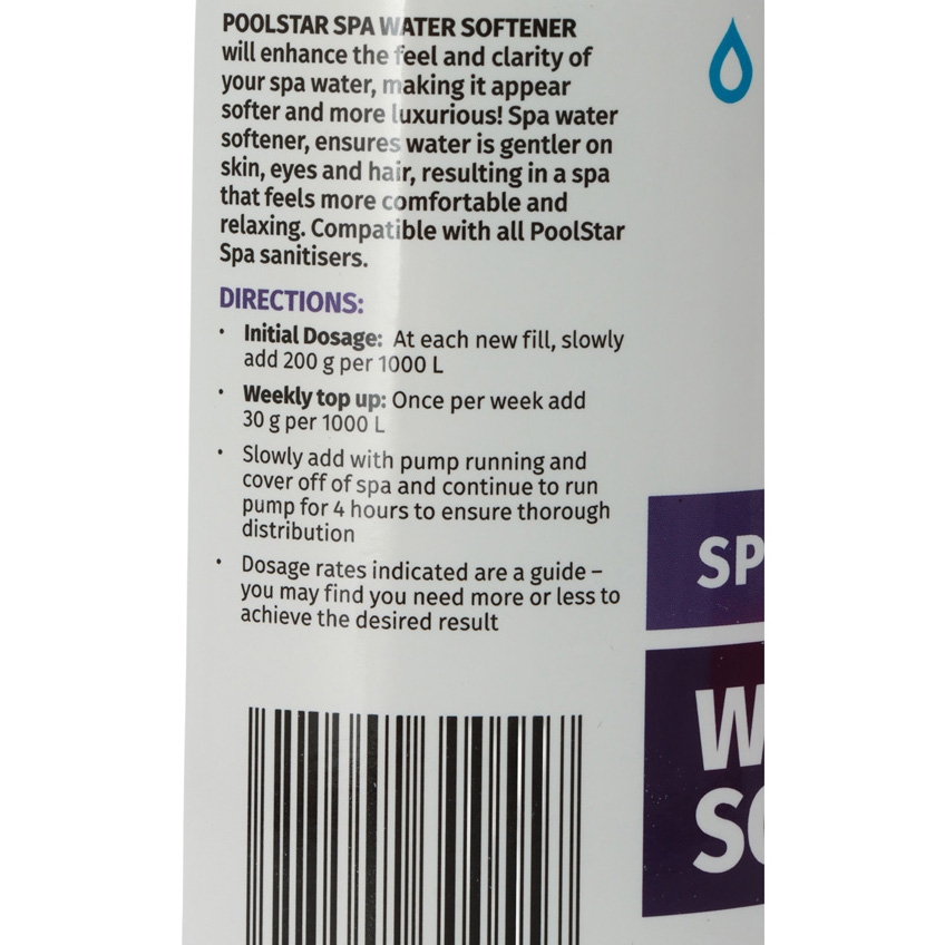 Poolstar Spa Water Softener Granules 1kg