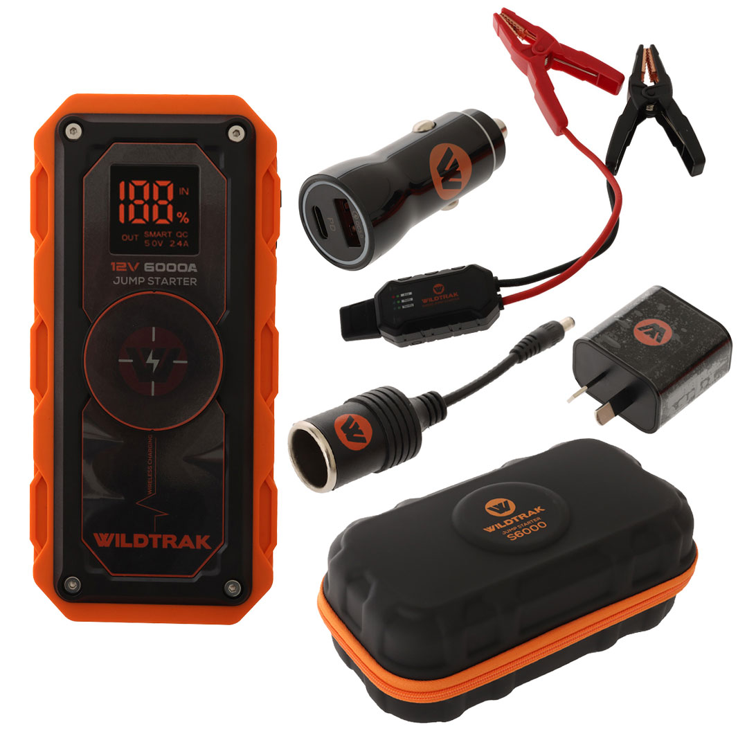 Wildtrak S6000A Portable Jump Starter / Power Bank 12V 6000A 26800mAh