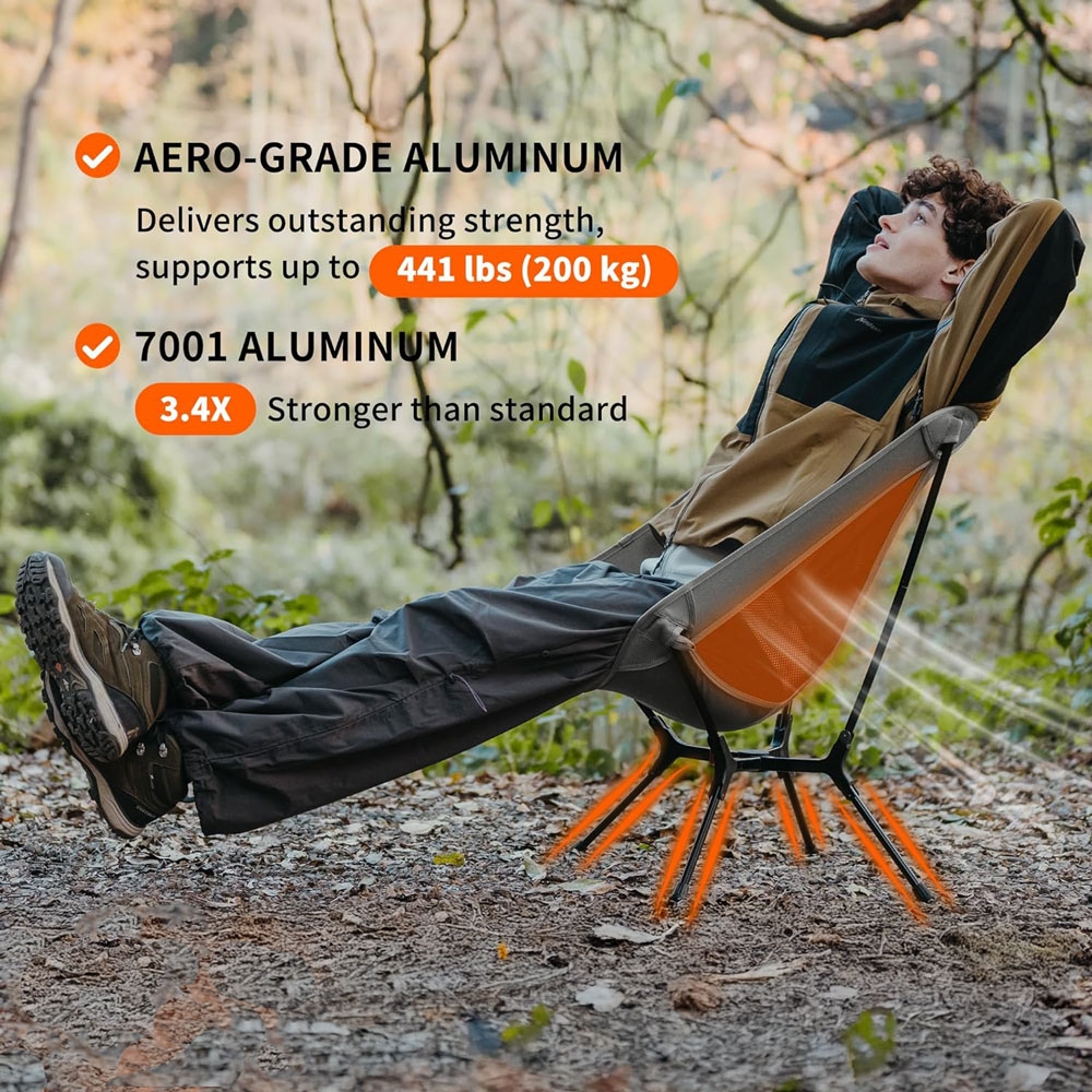 Naturehike YL01 Auto-Snap Ultralight Pop-Up Camping Chair Phantom Grey