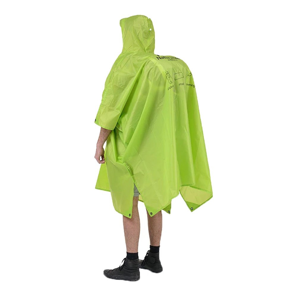 Naturehike 20D Hiking Poncho / Mat / Canopy Green