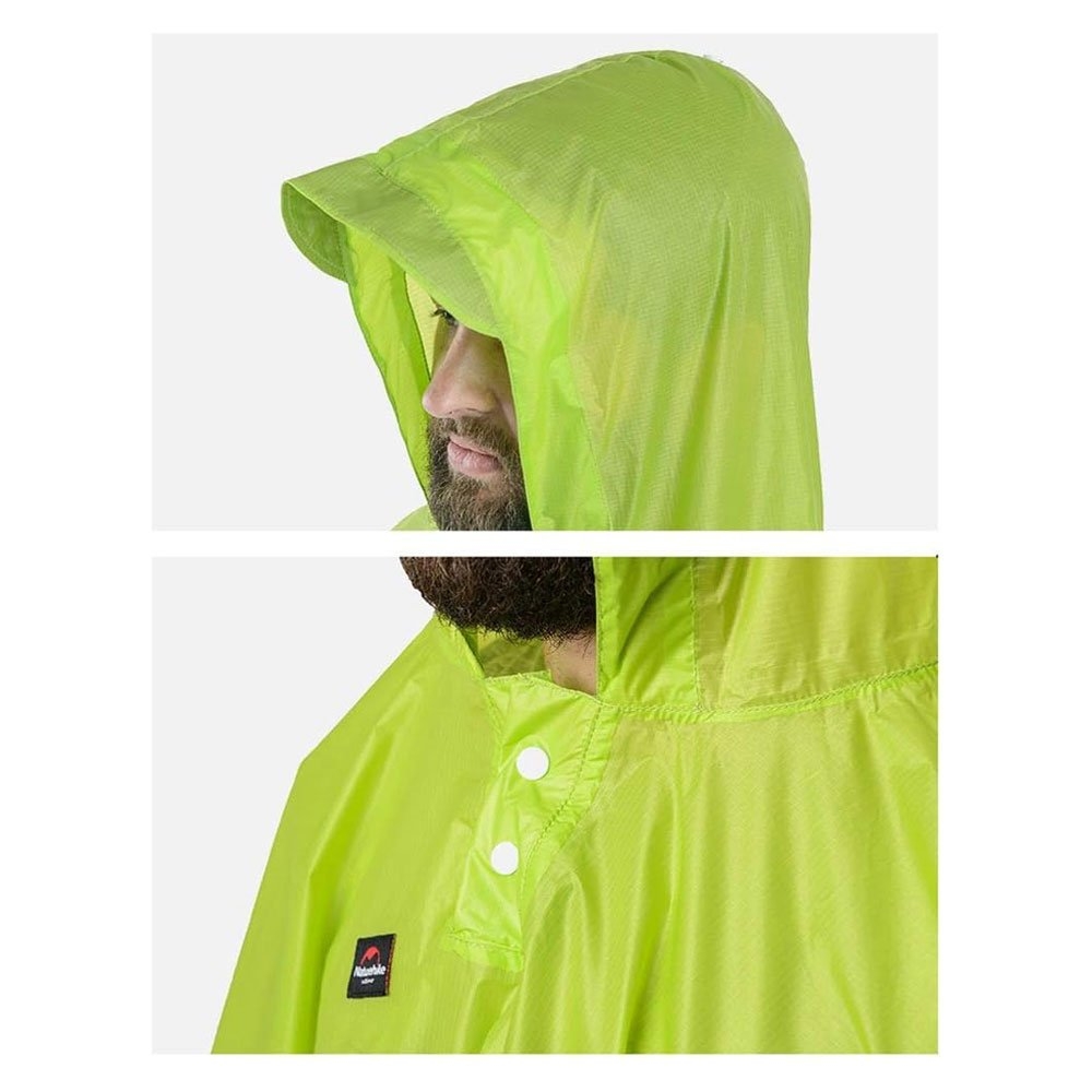 Naturehike 20D Hiking Poncho / Mat / Canopy Green