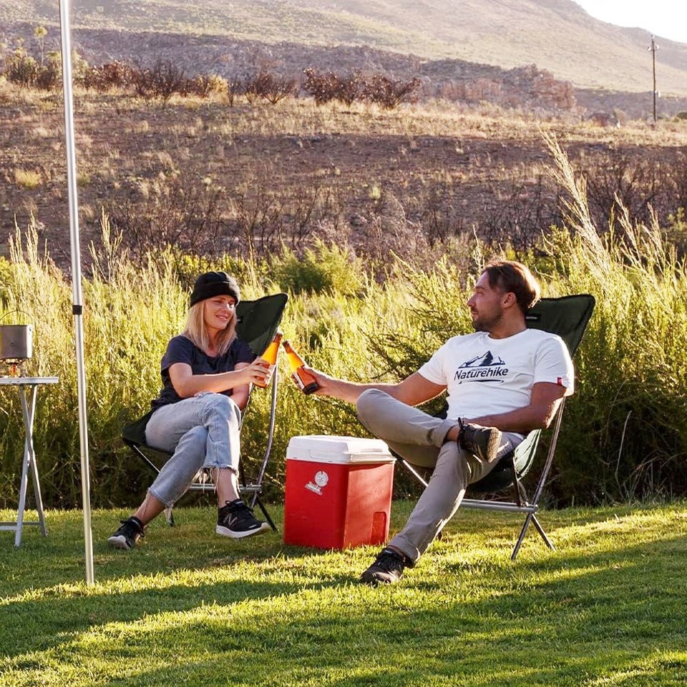 Naturehike Moon High Back Portable Folding Camping Chair Green