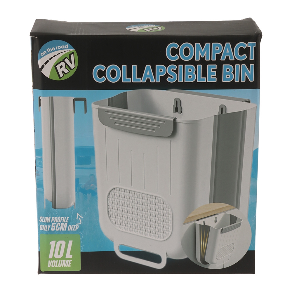 On the Road RV Folding Rubbish Bin 10L
