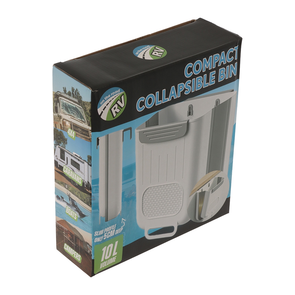 On the Road RV Folding Rubbish Bin 10L