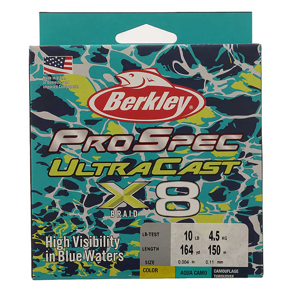 Berkley ProSpec X8 UltraCast Braid Aqua Camo 150m 10lb