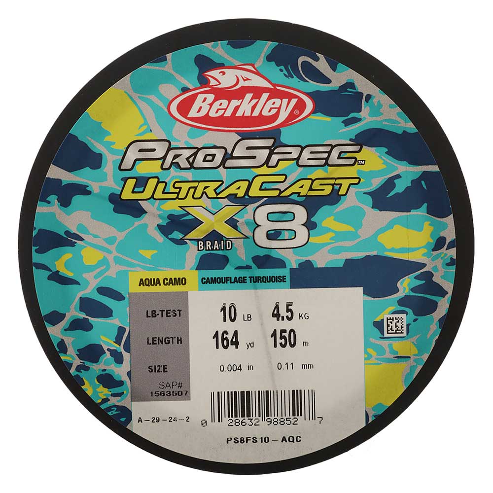 Berkley ProSpec X8 UltraCast Braid Aqua Camo 150m 10lb
