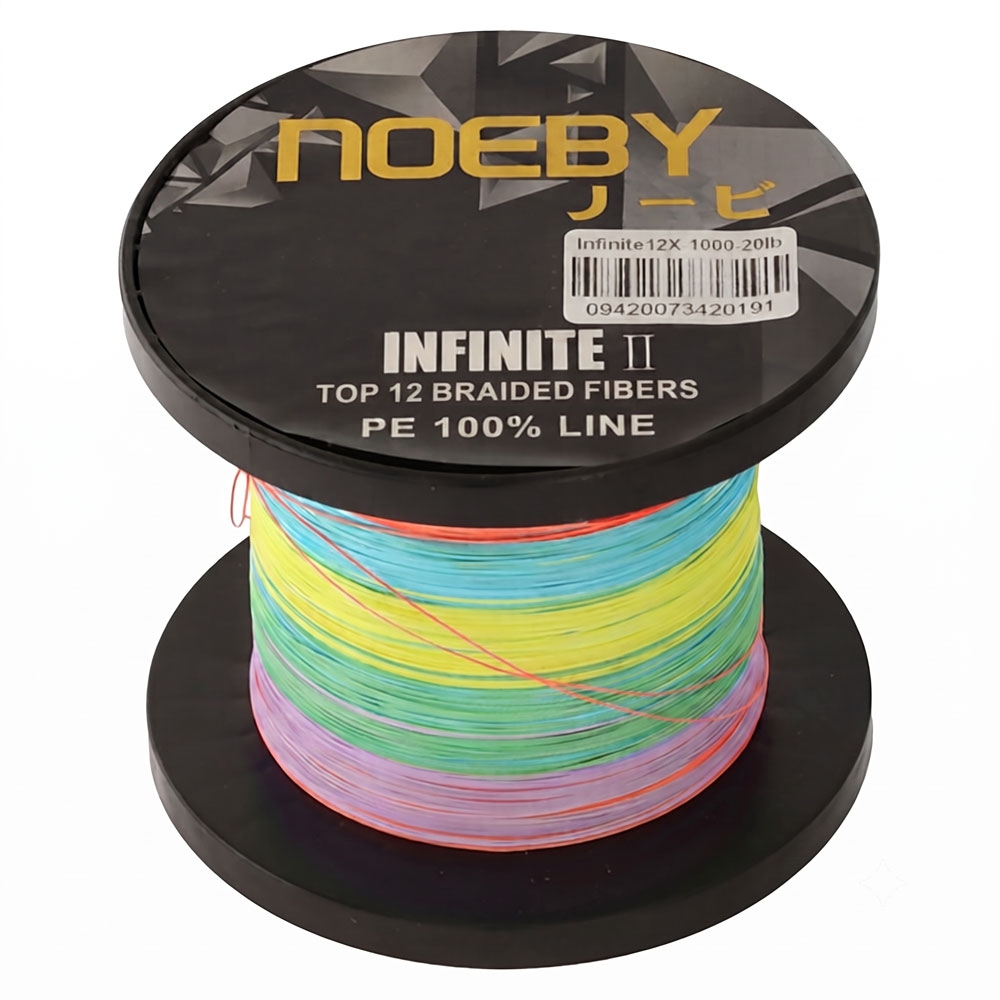 NOEBY Infinite X12 PE Braid Multi-Colour 1000m 20lb