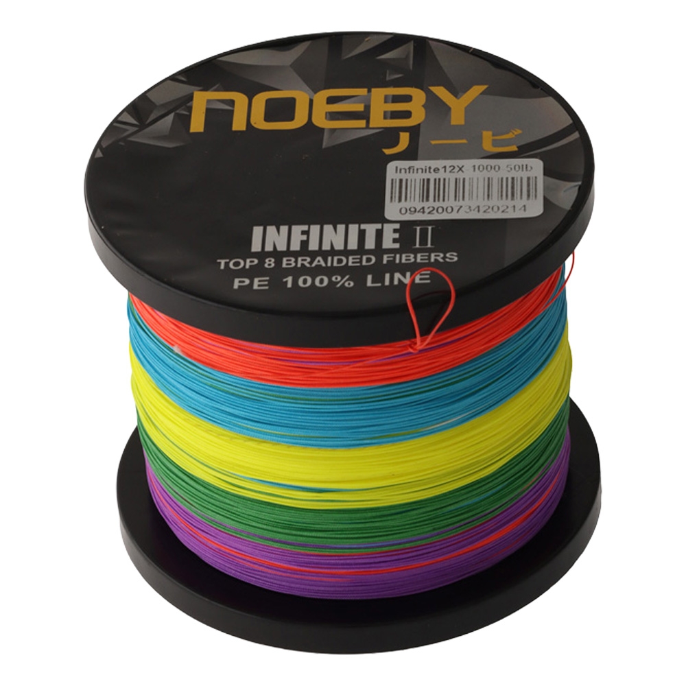 NOEBY Infinite X12 PE Braid Multi-Colour 1000m 50lb