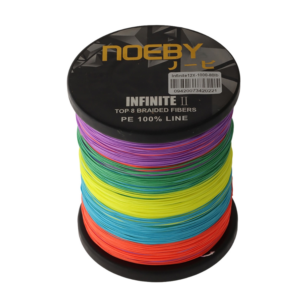 NOEBY Infinite X12 PE Braid Multi-Colour 1000m 80lb
