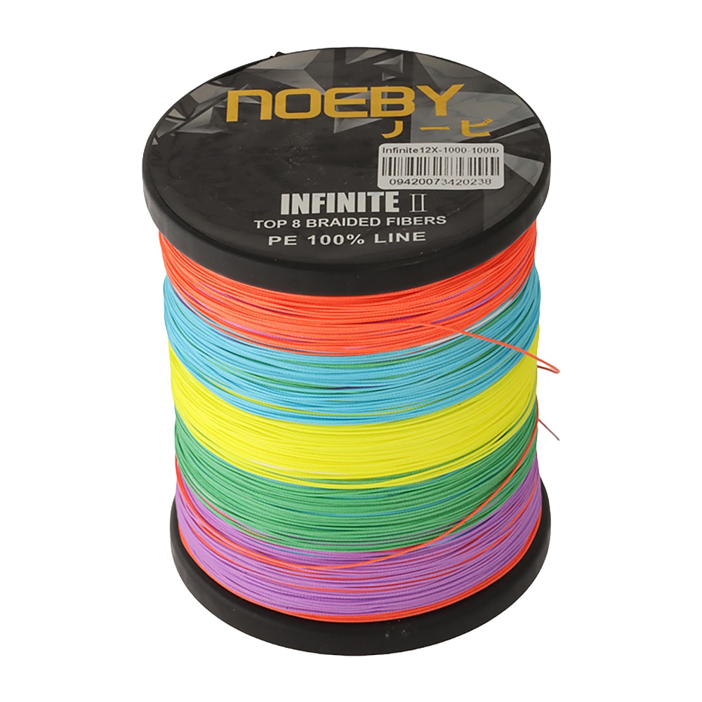 NOEBY Infinite X12 PE Braid Multi-Colour 1000m 100lb