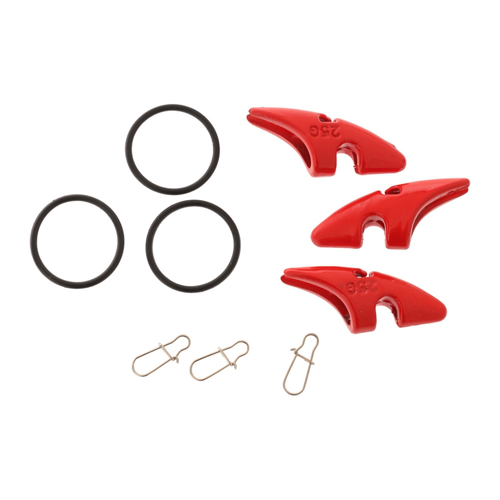 ManTackle Leadhead Squid Jig Sinker Red 25g