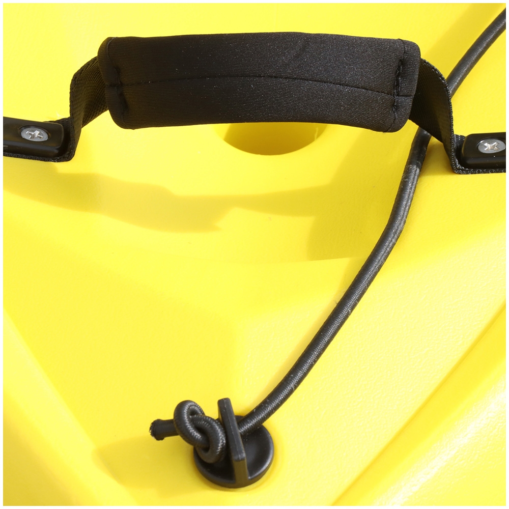 Seaflo Sit-on-Top Fishing Kayak with Built-In Wheel 10ft Yellow